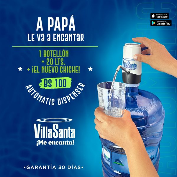 Combo PAPÁ  Bidón mas agua + 1 Dispenser automático - Imagen 2